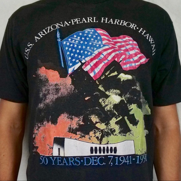 Vintage 1991 Pearl Harbor 50 year Memorial tee - Picture 2 of 3